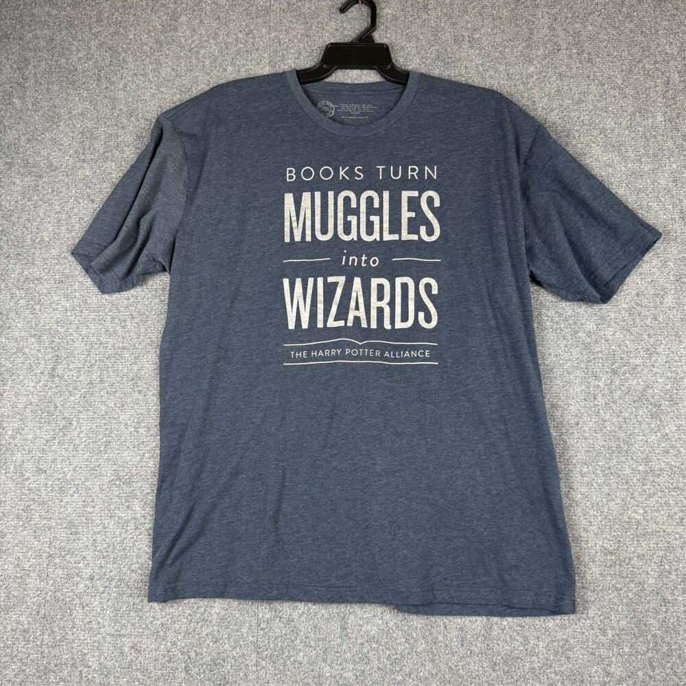 Out of Print Harry Potter Alliance Muggles Into Wizards Men's XXL T Shirt